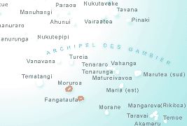 Carte de Moruroa et Fangataufa, Polynésie française