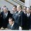 Moscou, 26 mai 1972, Nixon et Brejnev signent l'accord SALT1 limitant les armes nucléaires.