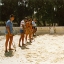 Moruroa. Recherche de plutonium sur la plage Anémone après le cyclone de 1981.