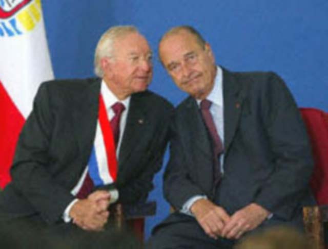 Gaston Flosse. Une amitié indéfectible avec Jacques Chirac.